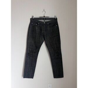 A.P.C. Men's Droit Etroit Slim Straight Jeans in Black Size 32